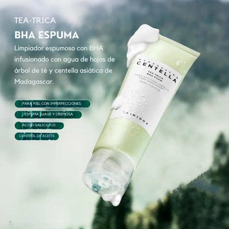 Espuma limpiadora Tea-Trica BHA Centella de Madagascar (125 ml)