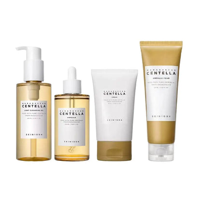 Colección x4 Centella Dorada (aceite limpiador, ampolla, crema, espuma)