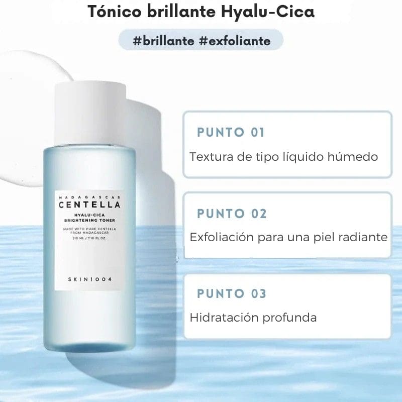 Tónico iluminador Hyalu-Cica Centella de Madagascar (210 ml)