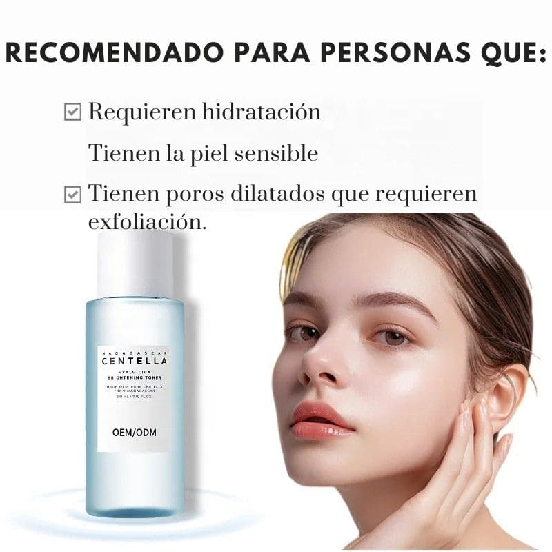 Tónico iluminador Hyalu-Cica Centella de Madagascar (210 ml)