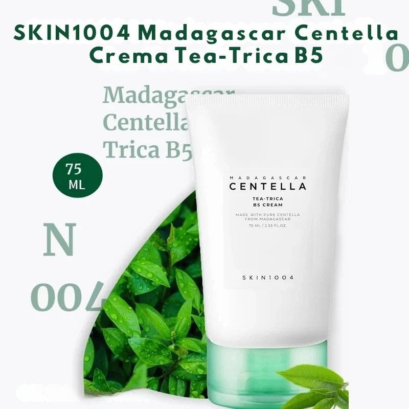 Colección x4 Centella Tea-Trica (espuma BHA, tónico purificante, ampolla calmante, crema B5)